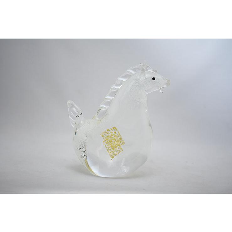 干支 午 置物 馬 オブジェ 2026年 干支飾り SE-073 : ガラス工房粋工房