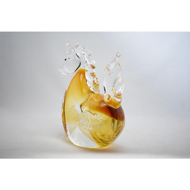 干支 午 置物 馬 オブジェ 2026年 干支飾り SE-074 : ガラス工房粋工房