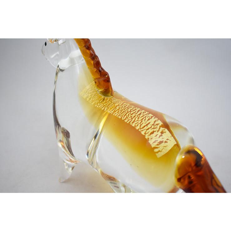 干支 午 置物 馬 オブジェ 2026年 干支飾り SE-075 : ガラス工房粋工房