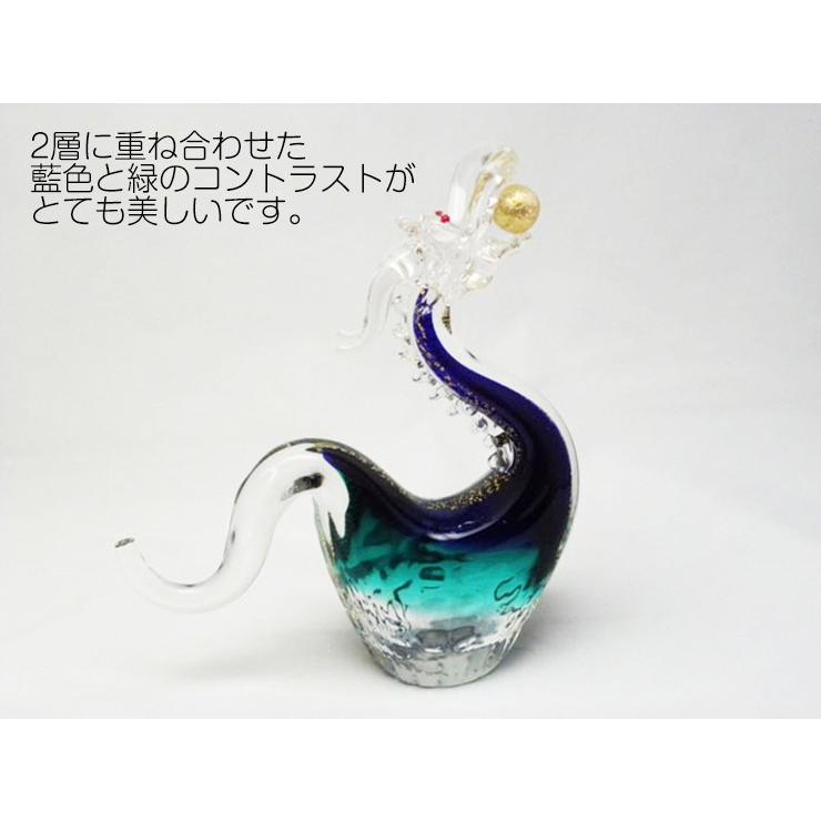 青龍 SO-105 博多びーどろ粋工房 安部朝和製作 贈答品 ギフト お祝い