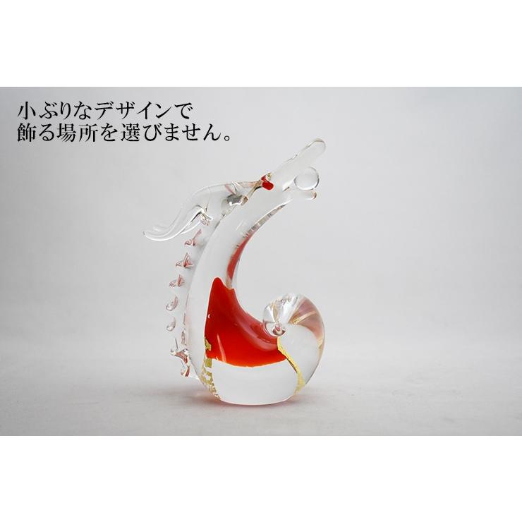 宝龍 紅 SO-111 博多びーどろ粋工房 安部朝和作 贈答品 ギフト お祝い 