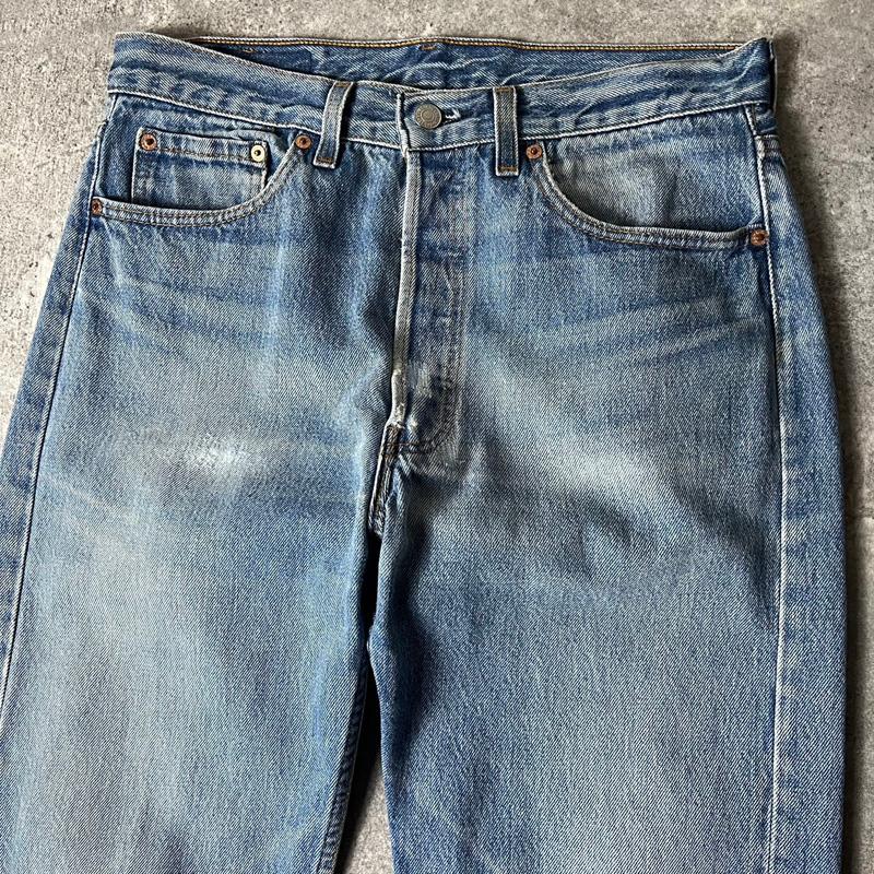 ヒゲ 90s USA製 Levis 501 0115 デニム パンツ 32 34 / 90年代 