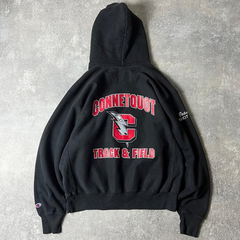 Champion 00s 両面 カレッジ プリント プレミアム リバースウィーブ 
