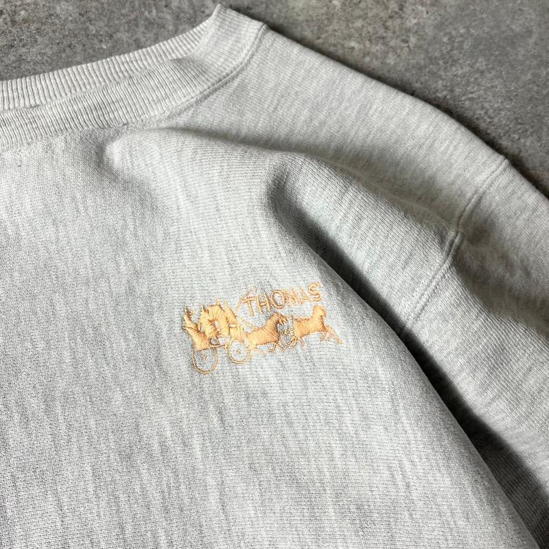 雰囲気系 90s トリコタグ Champion ロゴ 刺繍 リバースウィーブ 