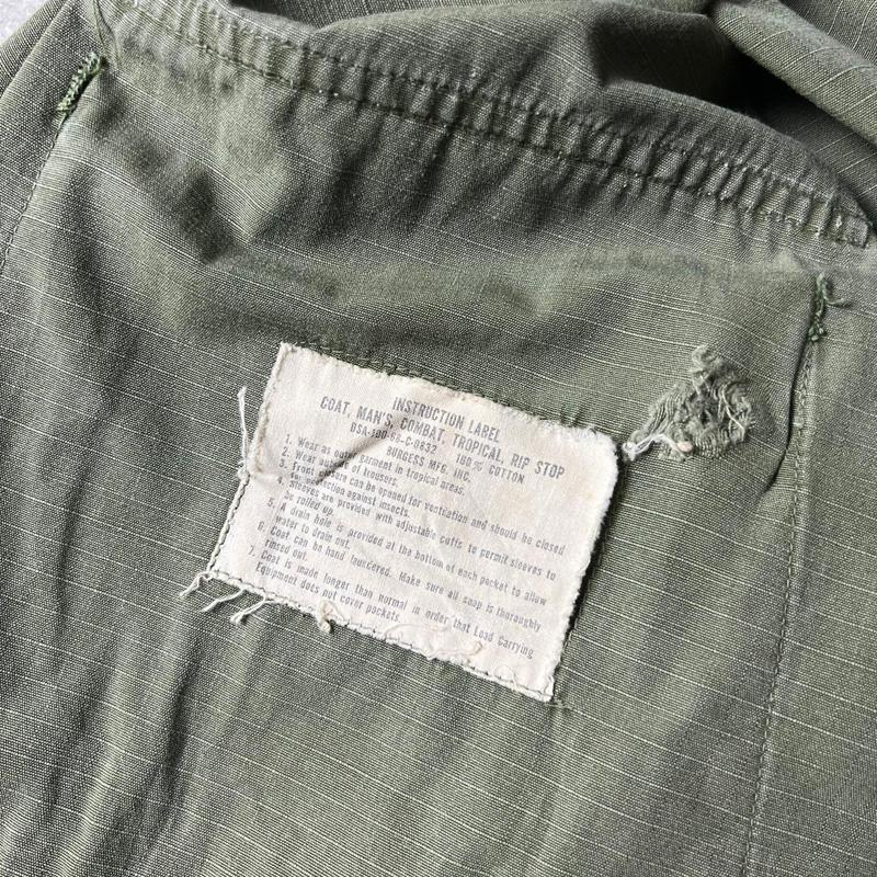 雰囲気系 60s 68年製 US ARMY 米軍実物 4th ジャングル 雰囲気系 60s 68年製 US ARMY 米軍実物 4th ジャングル