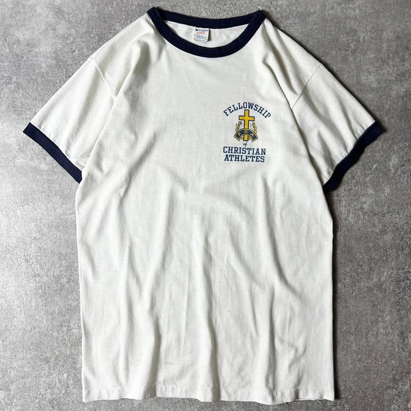 軍もの！80s チャンピオン 88/12 染み込みTシャツ L ビンテージ 軍もの！80s チャンピオン 88/12 染み込みTシャツ L ビンテージ