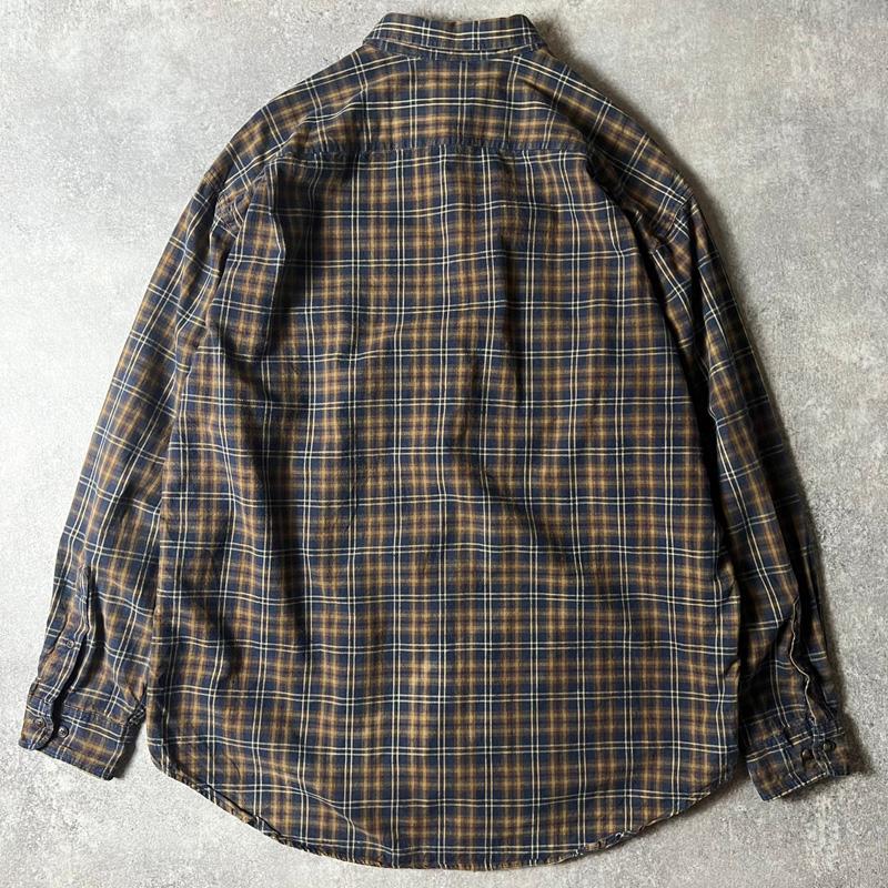 90s GAP チェック 長袖 コットン フランネル シャツ L / 90年代 