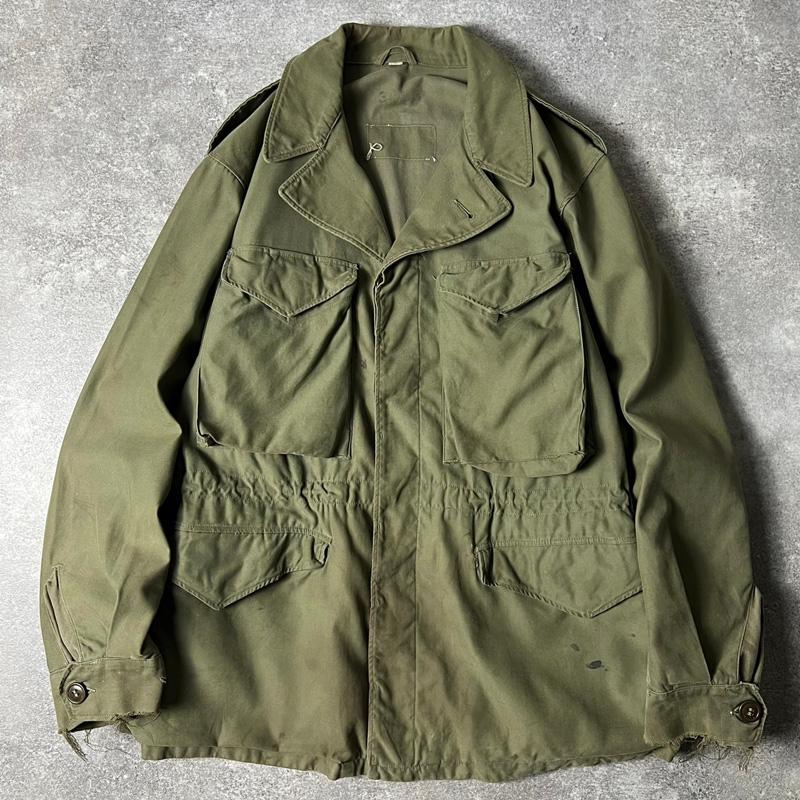 ビンテージ40s 実物オリジナルM43 ジャケットフェード襤褸