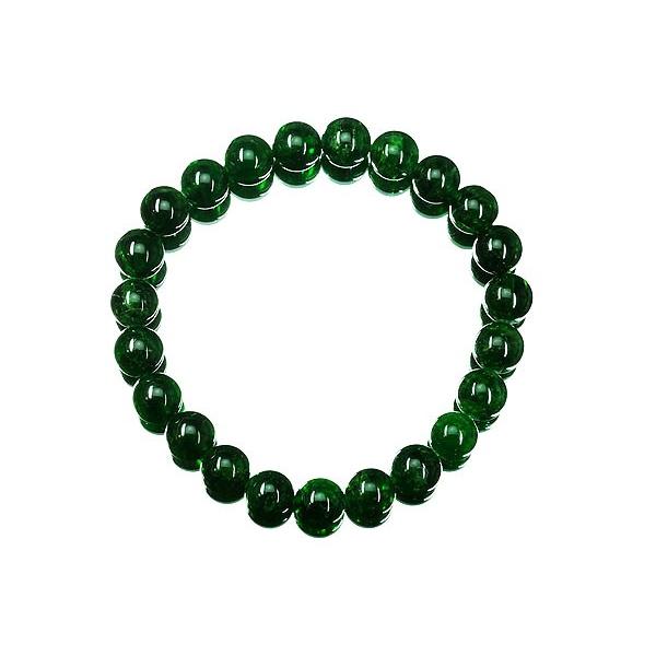 最安値❕ 【稀少】クロムダイオプサイトブレスレット・AAAAグレード(4A)・8.0mm(8mm)【良質天然石水蓮】 【TMF1206017397】(43700円)