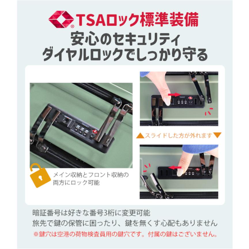 アペルタライトキャリーケース フロントオープンキャリー M