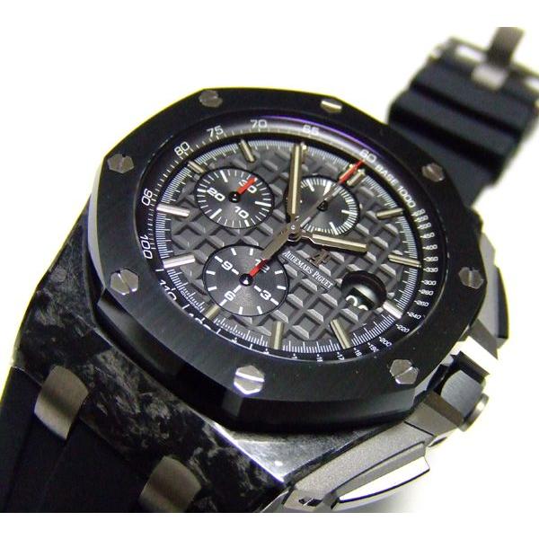 AUDEMARS PIGUET オーデマピゲ　ロイヤルオーク オフショア クロノグラフ フォージトカーボン ブラック ラバー　26400AU.OO.A002CA.01｜suisho｜03