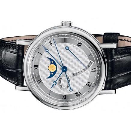 Breguet ブレゲ クラシックムーンフェイズ WG ブラックレザー　7787BB/12/9V6｜suisho