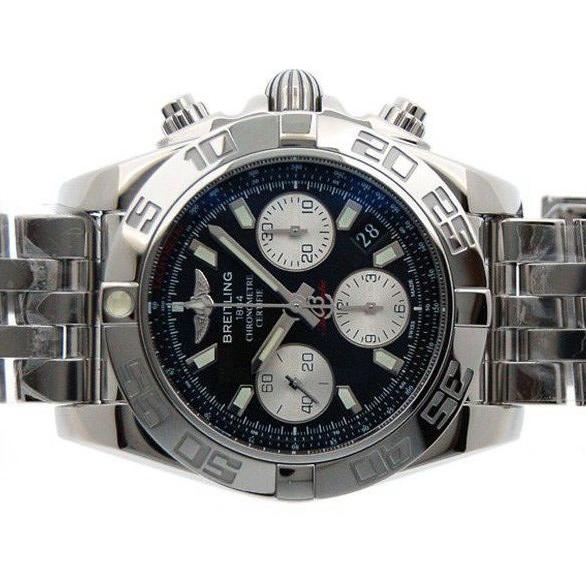 BREITLING ブライトリング WINDRIDER CHRONOMAT44 ウィンドライダー クロノマット41 ブラック文字盤　A014B52PA｜suisho