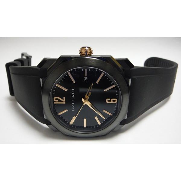 BVLGARI ブルガリ Octo Ultra Nero オクト ウルトラネロ DSL加工SSケース 41mm　BGO41BBSVD｜suisho