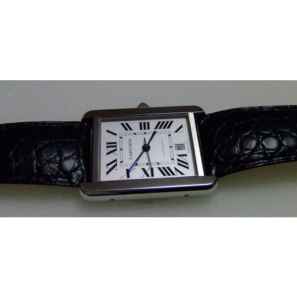 Cartier カルティエ タンクソロ XLサイズ オート 黒革　W5200027｜suisho｜06