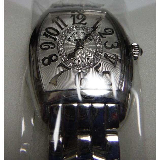 FRANCK MULLER フランクミュラー トノーカーベックス シルバーレリーフ センターダイヤ SS ブレスレット　1752QZ CD1R｜suisho｜02