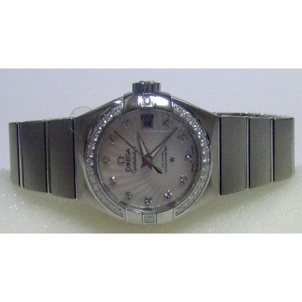 OMEGA オメガ コンステレーション ブラッシュ クロノメーターオート レディース 11Pダイヤ SS 27mm　123.15.27.20.55.001