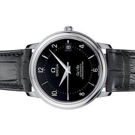 OMEGA オメガ De Ville デビル ブラック文字盤 黒革 4800.50.01 OMEGA オメガ De Ville デビル ブラック文字盤 黒革 4800.50.01