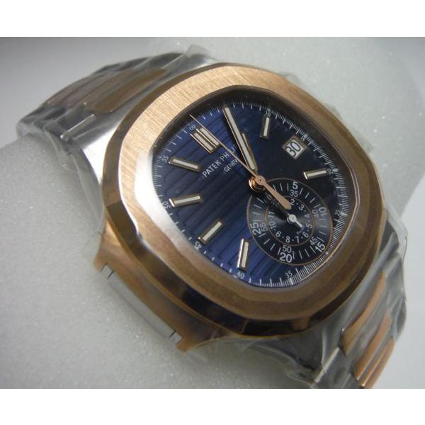 Patek Philippe パテック・フィリップ ノーチラスクロノグラフ RG×SS ブルーダイアル　5980/1AR-001｜suisho｜05