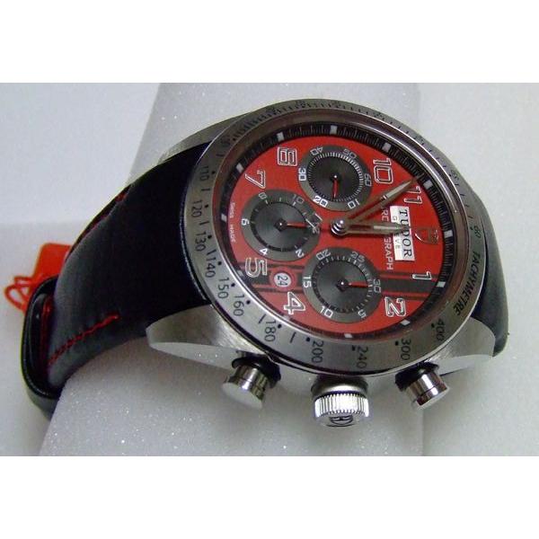 匿名！送料無料！ TUDOR チュードル Fastrider Ducati ファストライダー ドゥカティー レッドダイアル 42mm ブラックカーフ　42000D 【M3487727327】(126378円)