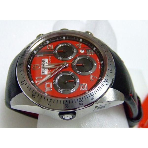 匿名！送料無料！ TUDOR チュードル Fastrider Ducati ファストライダー ドゥカティー レッドダイアル 42mm ブラックカーフ　42000D 【M3487727327】(126378円)