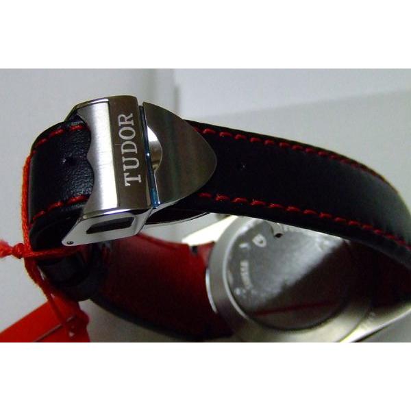 匿名！送料無料！ TUDOR チュードル Fastrider Ducati ファストライダー ドゥカティー レッドダイアル 42mm ブラックカーフ　42000D 【M3487727327】(126378円)