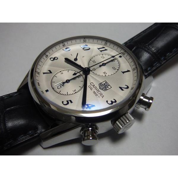 TAG HEUER タグ・ホイヤー カレラ キャリバー1887 シルバー レザーストラップ　CAR2114.FC6292