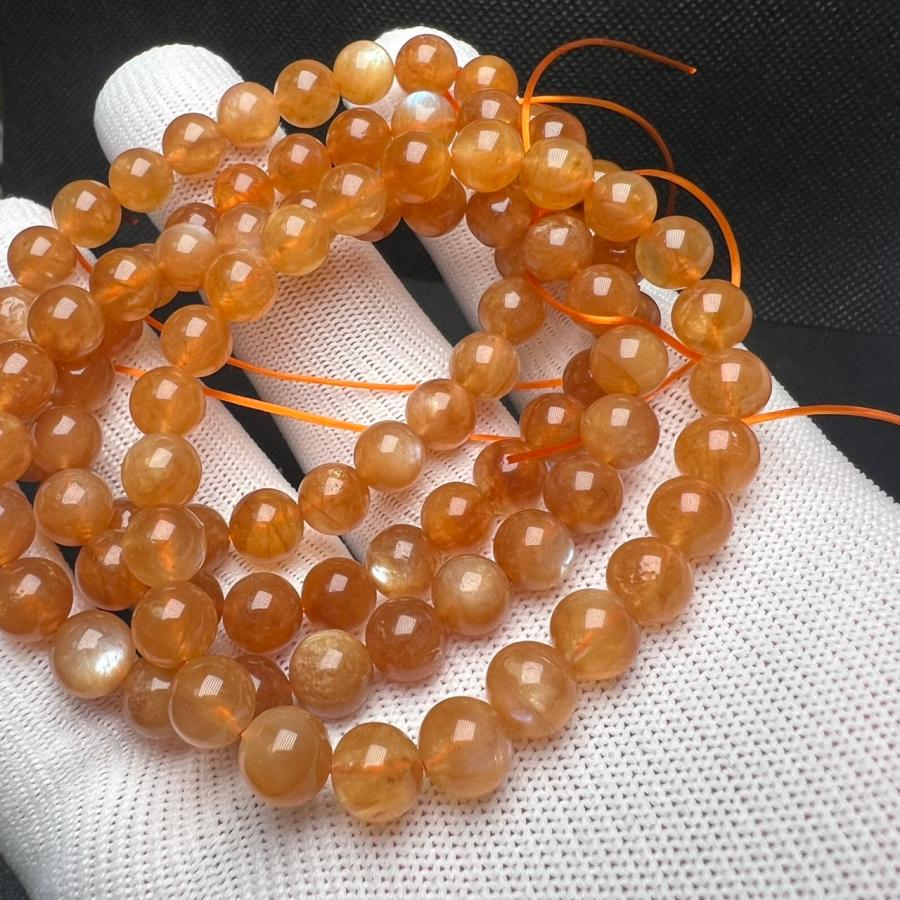 希少 レインボー アンデシン 7mm-7.5mm ブレスレット1本 天然石