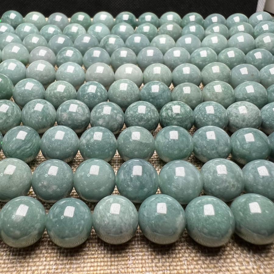 天然 ヒスイ 本翡翠 9mm 連売り ブレスレット2本分 天然石 ミャンマー