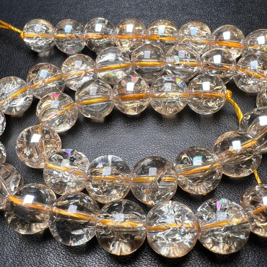 大玉 虹入り アイリスクォーツ ブレスレット グラデーションが綺麗な＊虹入りアイリスクォーツブレスレット