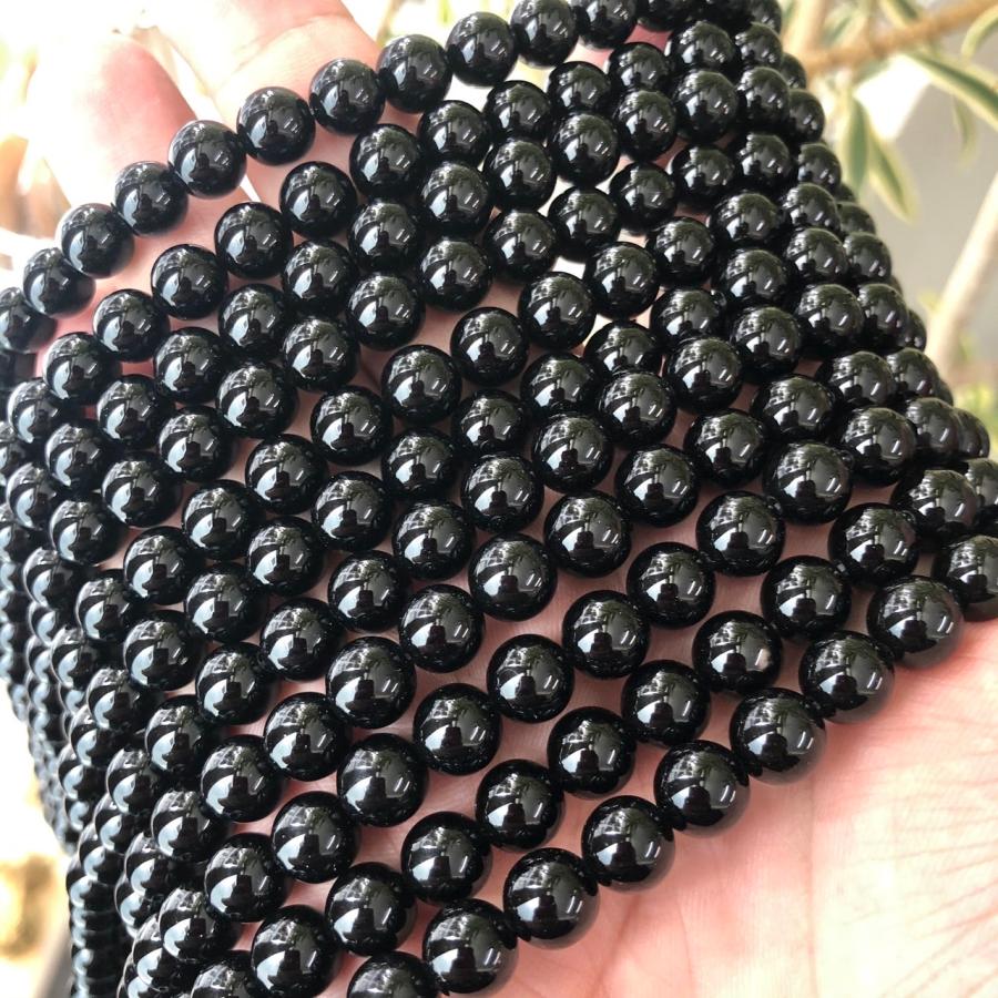 オニキス 8mm 連売り 38cm ブレスレット2本分 : STONEBIKA 天然石卸