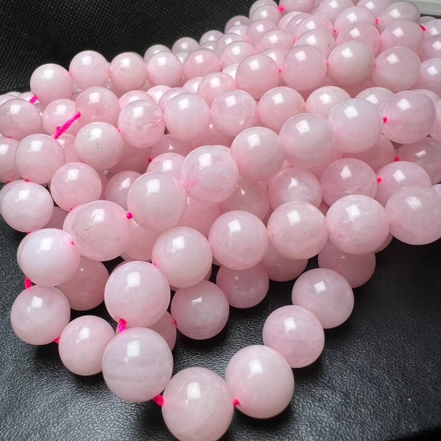 天然 ローズクォーツ 10mm 連売り ブレスレット2本分 : STONEBIKA
