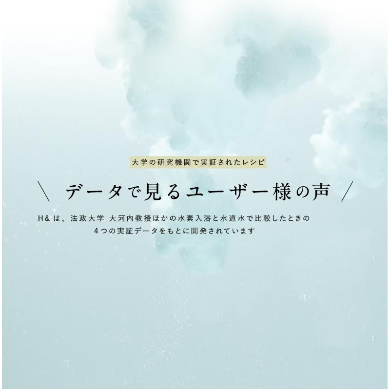 入浴剤 750g 1袋 30回分 H＆ アッシュアンド 公式 水素入浴剤 送料無料 炭酸 炭酸入浴剤 重炭酸 お風呂 保湿 無香料｜suisosum｜15