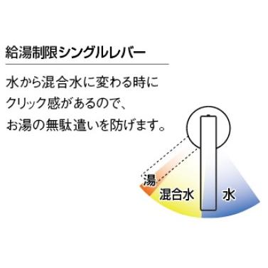 取付穴30〜47ミリまで対応できます。 カクダイ キッチン用シングル