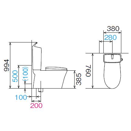 LIXIL リクシル トイレ一式 BC-ZA10S CW-KA21QV/BN8 DT-ZA150EQS 未使用保管品 BC-ZA10S+DT-ZA180E+CW-KB23QC 通販(卸価格)|リクシル アメージュZ便器