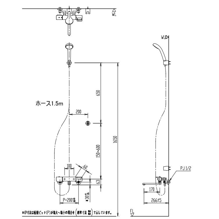 LIXIL サーモスタット付シャワーバス水栓 LIXIL・INAX(リクシル LIXIL サーモスタット付シャワーバス水栓 LIXIL・INAX(リクシル