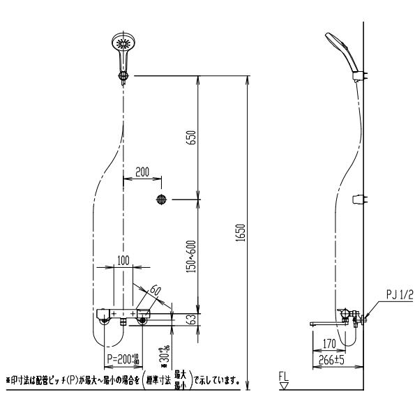 LIXIL BF-KA145TSM エコアクアシャワーSPA付サーモスタットバス LIXIL BF-KA145TSM エコアクアシャワーSPA付サーモスタットバス