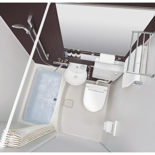 LIXIL・INAX　ユニットバスルーム　1216サイズ　BLCW-1216LBE-B　便器（シャワートイレ付）・洗面器付　パネルカラー選択可。｜suisuimart｜07