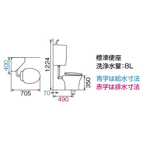 メーカー直送便 ずっと人気の隅付タンク式洋風便器セット 住宅はもちろん店舗や倉庫などに Lixil Inax C P13sセット Cp13s スイスイマート 通販 Yahoo ショッピング