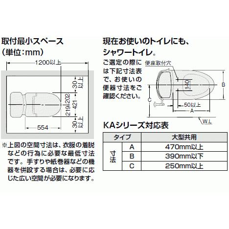 LIXIL（リクシル） 【あすつく】 シャワートイレ KAシリーズ KA21