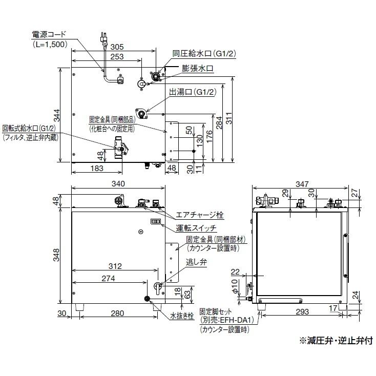 LIXIL（リクシル） 電気温水器 ゆプラス タンク容量25リットル