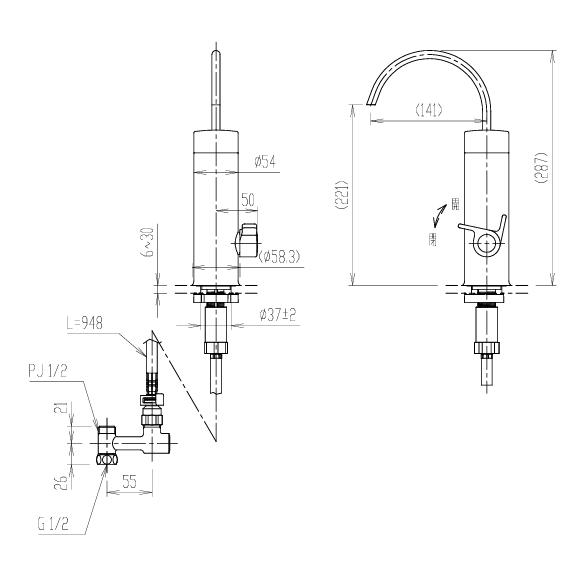 LIXIL（リクシル） JF-WA505A(JW) リクシル・イナックス（LIXIL・INAX