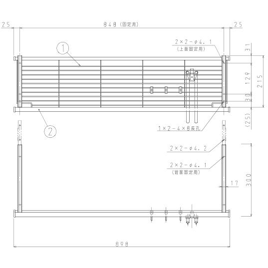 LIXIL（リクシル） リクシル・サンウェーブ 水切棚 サンラック 1段
