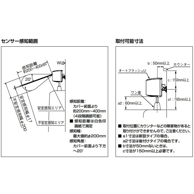 LIXIL・INAX　OKU-A100SD　小便器自動洗浄システム　オートフラッシュU　後付けタイプ　LIXIL・INAX用