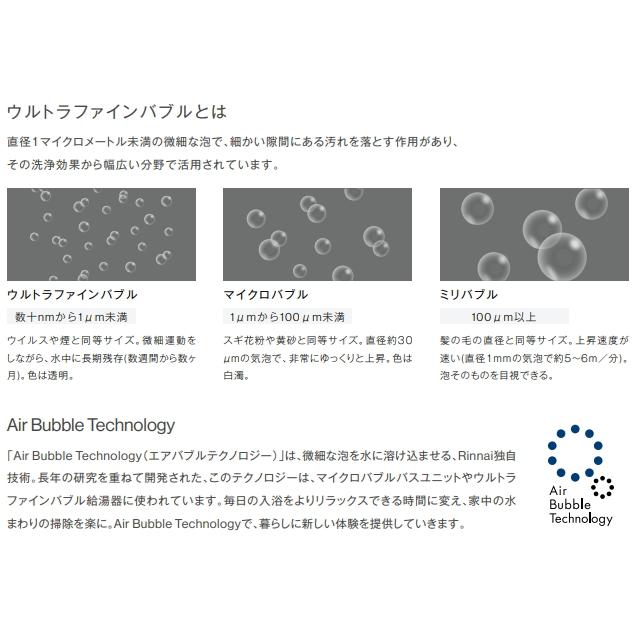ウルトラファインバブル搭載 リンナイ RUF-UE200FSAW  ガスふろ給湯器 20号 オート MBC-240VC(A)インターホンリモコン付の画像