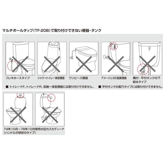 LIXIL（リクシル） ほとんどのINAX・TOTO社製タンクに取付できます！お