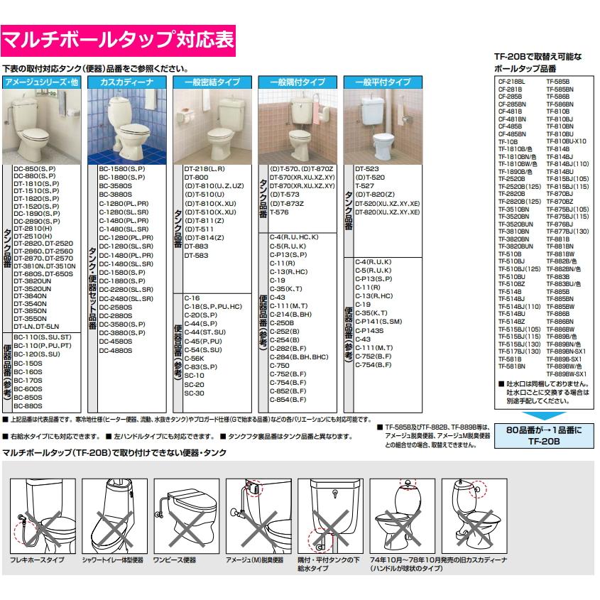 ちょろちょろトイレ水漏れ解消 トイレ修理パーツ3点盛セット さまざまなINAX製タンクに取付出来ます。  :tf20btf10rltf10a-1:スイスイマート - 通販 - Yahoo!ショッピング