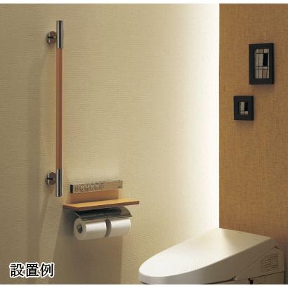 おトイレをスタイリッシュに 天然木製棚付二連紙巻器 TOTO YH63KSS