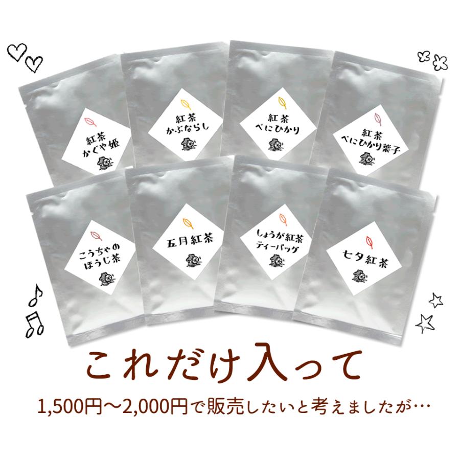 紅茶さま　専用 オーガニック 無農薬国産紅茶のお試しセット(8種類) メール便送料無料