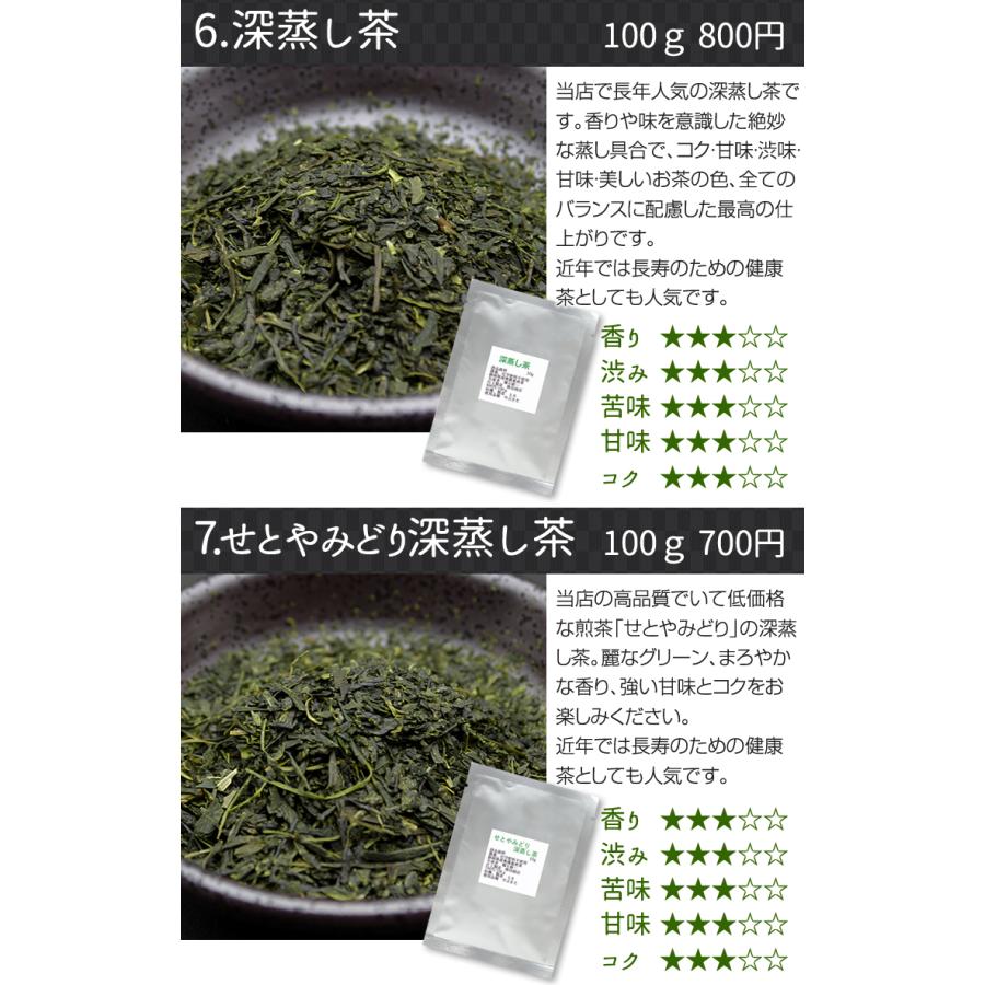 オーガニック 無農薬煎茶8種類×10g お試しセット メール便送料無料